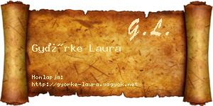 Györke Laura névjegykártya