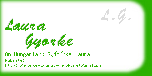 laura gyorke business card